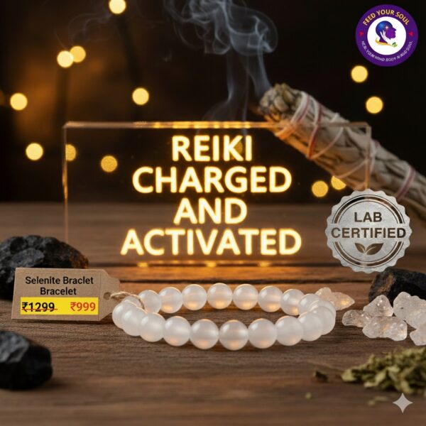 Selenite Bracelet for Aura Cleansing and Clarity