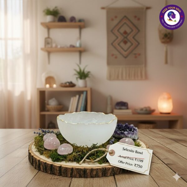 Selenite Bowl for Peace and Energy Balance