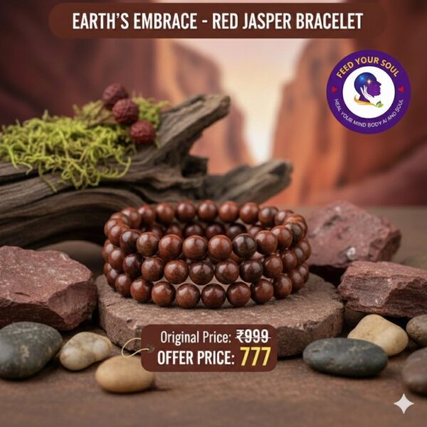 Red Jasper Bracelet for Emotional Balance and Confidence